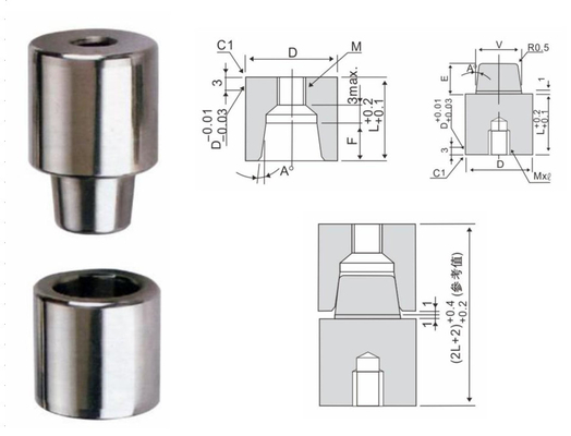 La serratura Pin High Frequency Plastic Injection della conicità S136 modella il posizionamento dell'unità