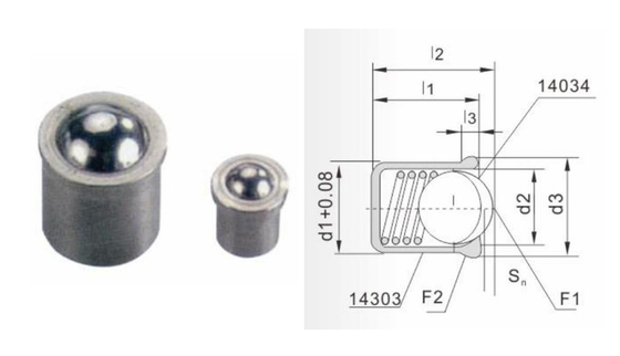 Tipo MISUMI 1,4305 di chiave di esagono di Allen Key Spring Ball Plunger
