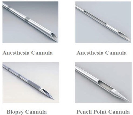 Cannula posteriore di biopsia della cannula del foro della cannula di biopsia dell'ago della cannula di anestesia