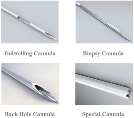 Cannula posteriore di biopsia della cannula del foro della cannula di biopsia dell'ago della cannula di anestesia